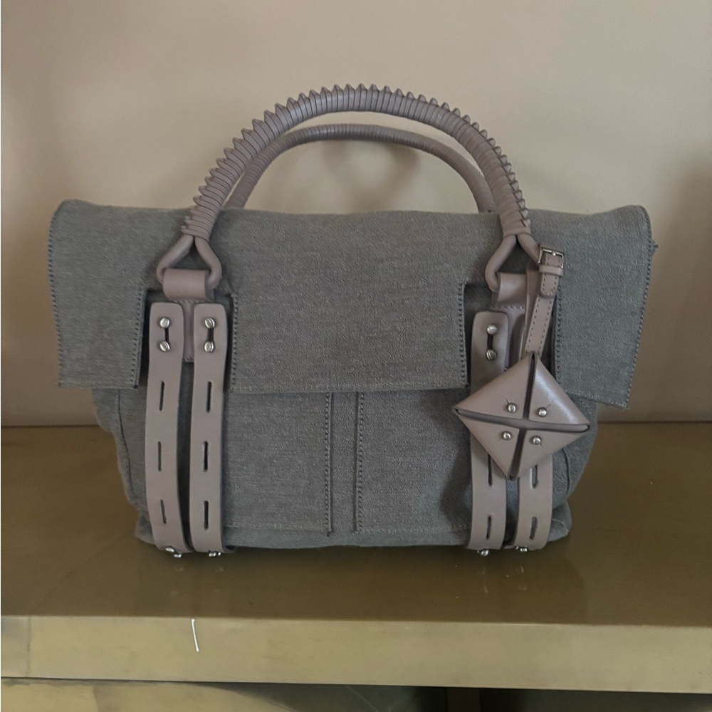 Gray Designer Handbag
